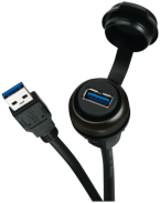 MSDD Einbaudose USB 3.0 BF A, 0.6 m 