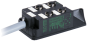 M12-distributore 4 vie, 5 poli senza LED