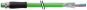 M8 m. scherm. D-code 0° con cavo 